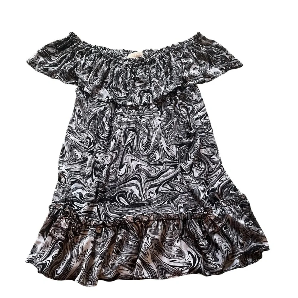 Sheer off the shoulder Michael Kors blouse
